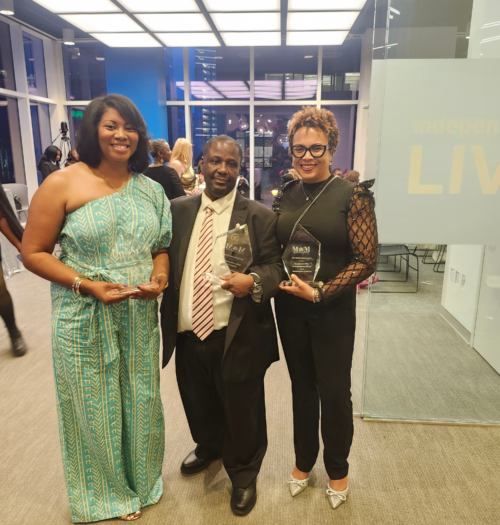 Starlita Kilpatrick with Honorees Clarence Iszard of DadLab & PA Rep. Gina H. Curry of the Black Maternal Health Caucus