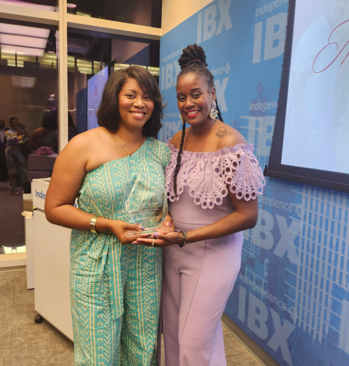 Starlita Kilpatrick with Alexia Doumbouya, Founder of CocoLife.black
